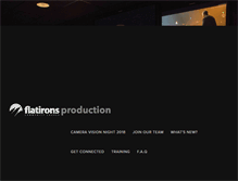 Tablet Screenshot of flatironsproduction.com